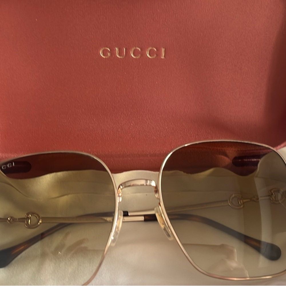 Gucci Women's Gold Frame Sunglasses